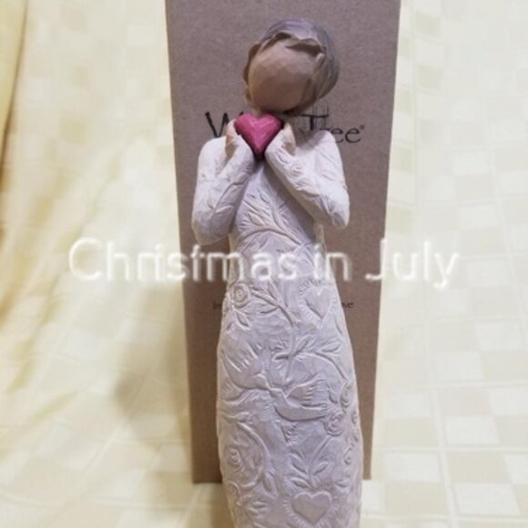 Willow Tree Susan Lordi Je t'aime I Love You Heart Figurine #26231 w/box - Picture 3 of 3